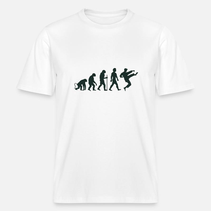 Karate Evolution -  RELAXED FIT Unisex Organic T-Shirt - white