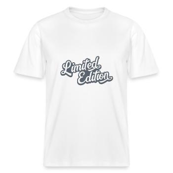 Limited Edition -  RELAXED FIT Unisex Organic T-Shirt - Weiß - Vorne - Alina (178cm) & Michal (187cm)