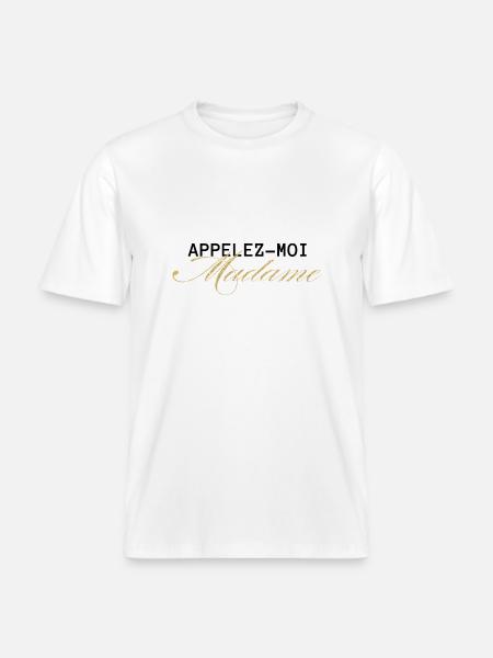 Call Me Mrs. Gold- Bride-to-be - RELAXED FIT Unisex Organic T-Shirt - white