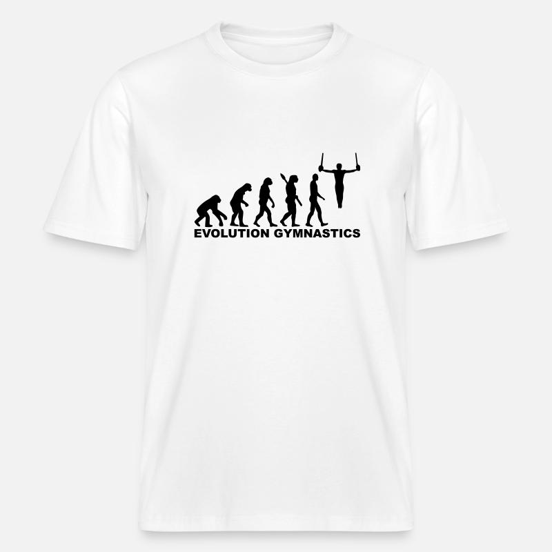 Evolution Gymnastics -  T-shirt unisexe RELAXED FIT en coton bio - blanc