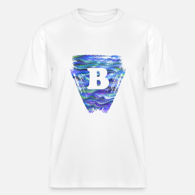 Triangle E 103 B -  T-shirt unisexe RELAXED FIT en coton bio - blanc