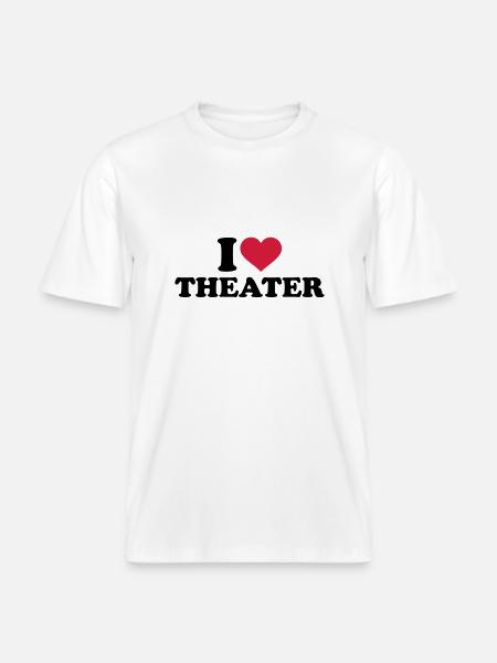 Theater - RELAXED FIT Unisex Organic T-Shirt - Weiß