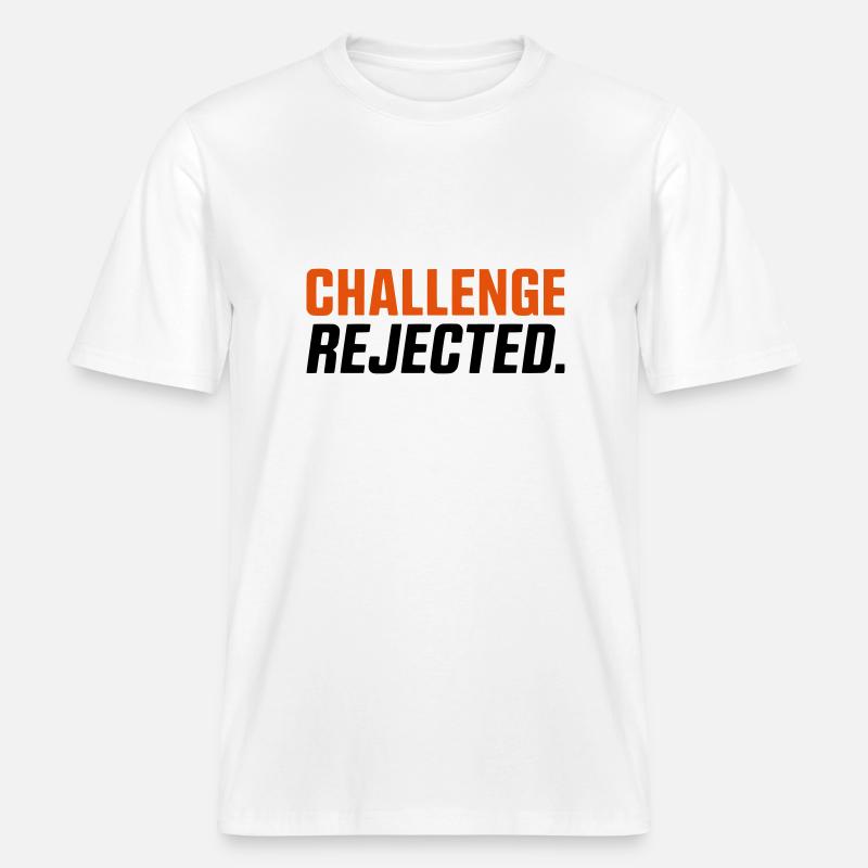 CHALLENGE REFUSEE / REJETÉE -  T-shirt unisexe RELAXED FIT en coton bio - blanc
