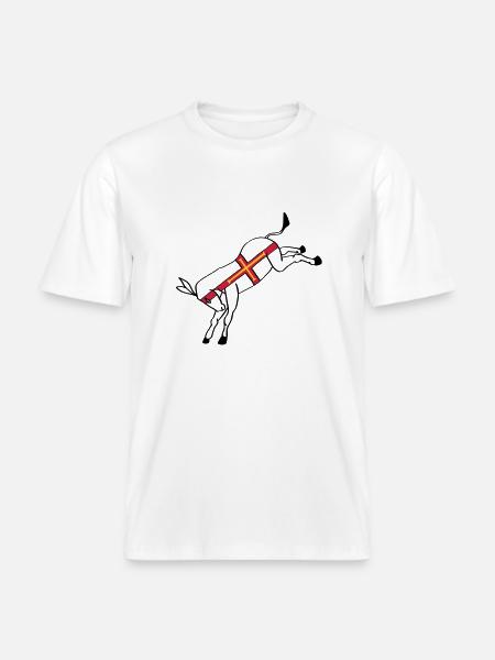 guernseydonkey -  RELAXED FIT Unisex Organic T-Shirt - white