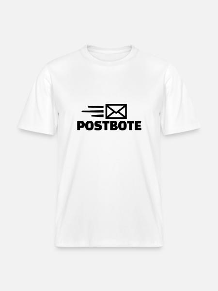 Postbote -  RELAXED FIT Unisex Organic T-Shirt - Weiß