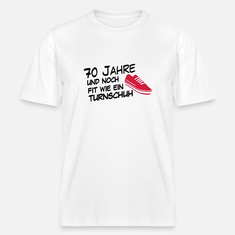 70 sneaker -  T-shirt unisexe RELAXED FIT en coton bio - blanc