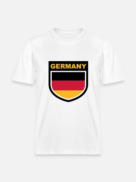 germany_emblem - T-shirt unisexe RELAXED FIT en coton bio - blanc
