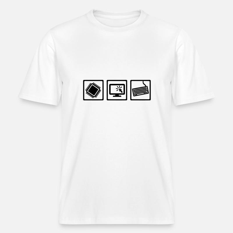 Programmierer -  RELAXED FIT Unisex Organic T-Shirt - Weiß