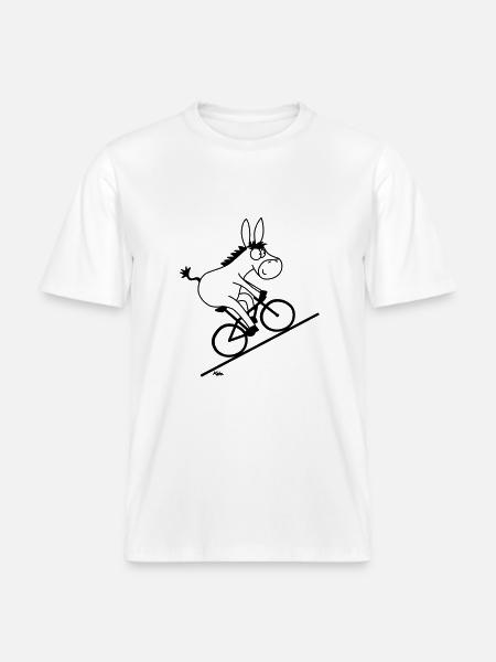 Drahtesel - RELAXED FIT Unisex Organic T-Shirt - Weiß
