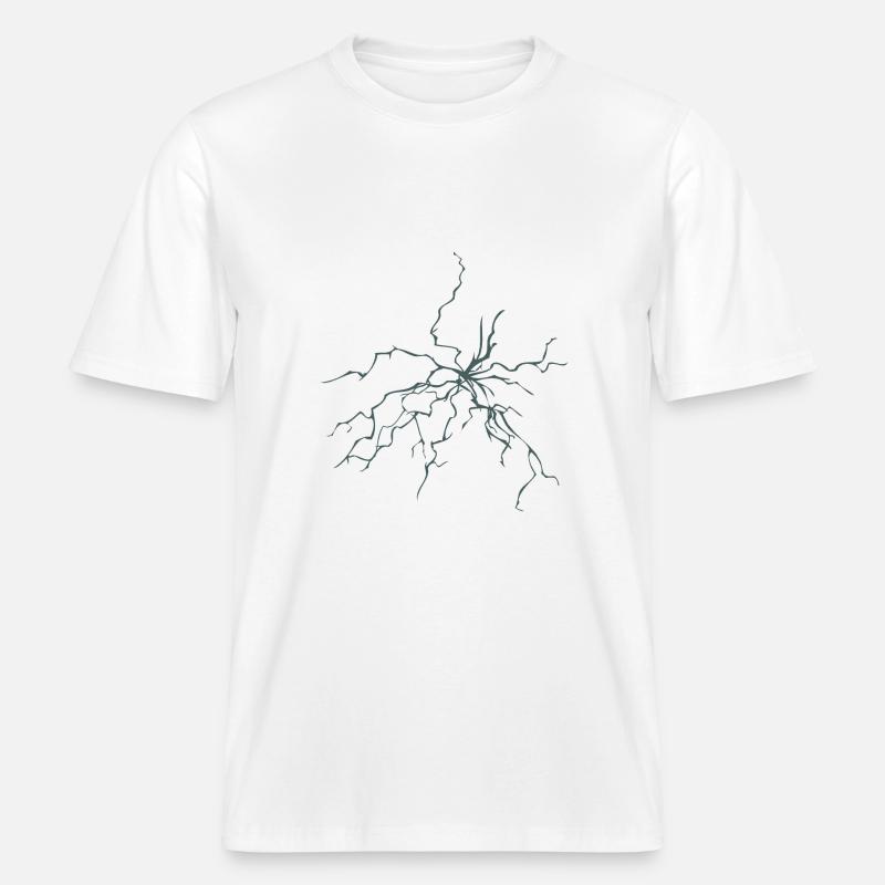 eclairs eclair 1209 A -  T-shirt unisexe RELAXED FIT en coton bio - blanc