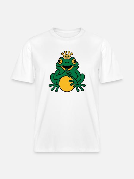 Froschkönig -  RELAXED FIT Unisex Organic T-Shirt - Weiß
