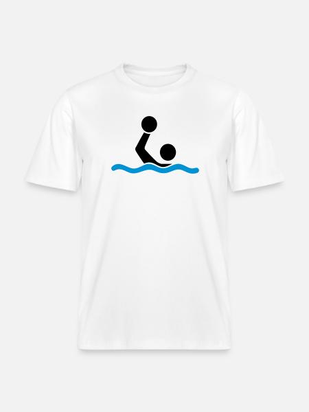 water polo -  RELAXED FIT Unisex Organic T-Shirt - white