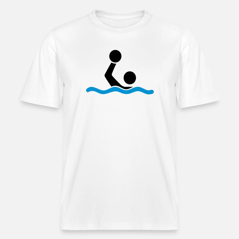Wasserball -  RELAXED FIT Unisex Organic T-Shirt - Weiß