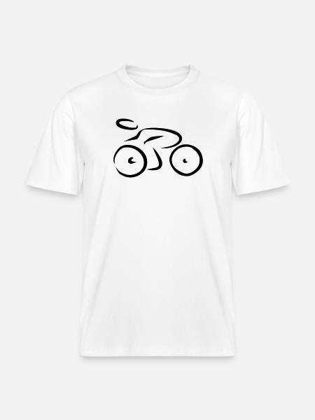 6254398 115307606 Bicycle - RELAXED FIT Unisex Organic T-Shirt - white