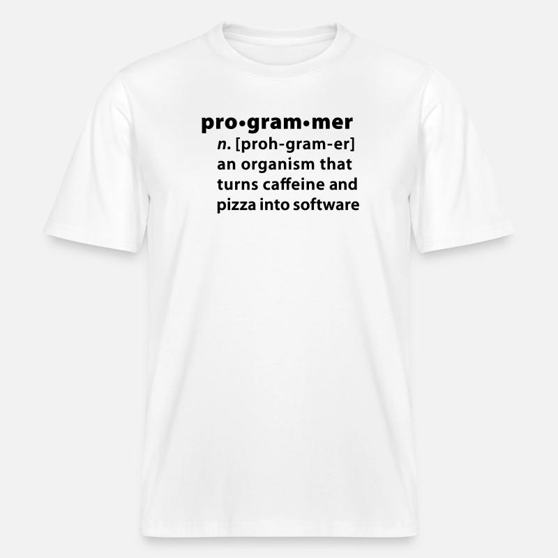 Program definition - the definition Programmer -  RELAXED FIT Unisex Organic T-Shirt - white