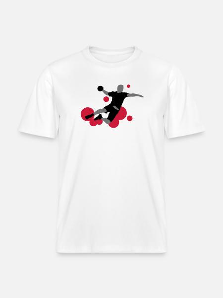 handball_3 - T-shirt unisexe RELAXED FIT en coton bio - blanc