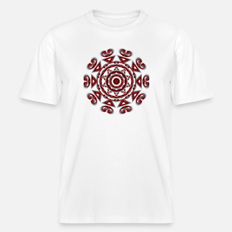 abstrait -  T-shirt unisexe RELAXED FIT en coton bio - blanc