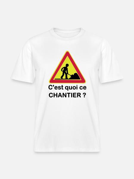 What is this site? -  RELAXED FIT Unisex Organic T-Shirt - white