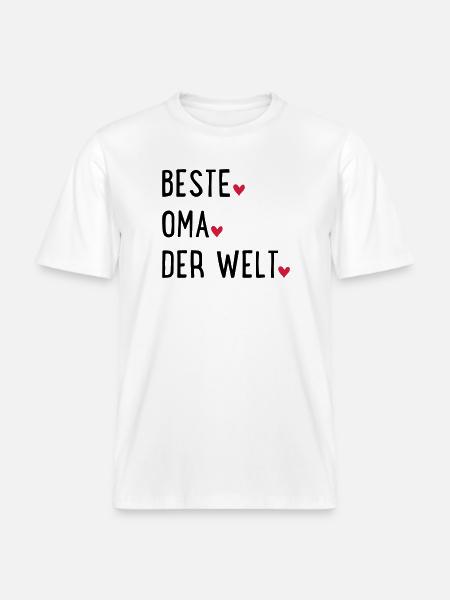 Best Grandma - RELAXED FIT Unisex Organic T-Shirt - white