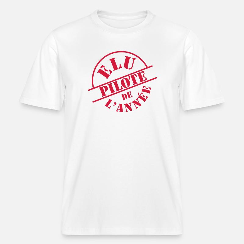 aviators -  RELAXED FIT Unisex Organic T-Shirt - white