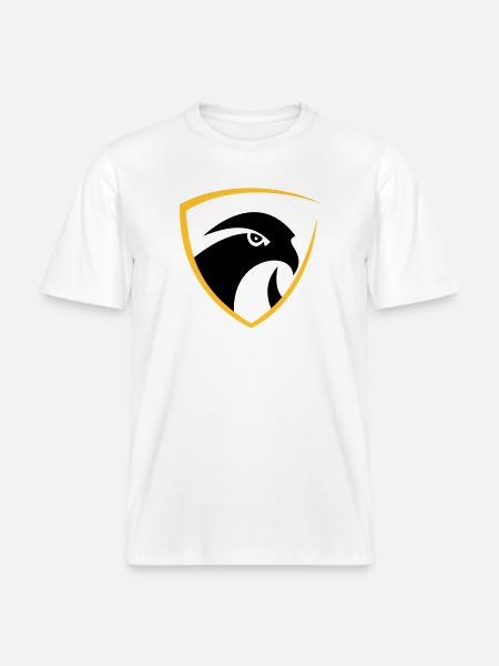 Falcon logo - RELAXED FIT Unisex Organic T-Shirt - white
