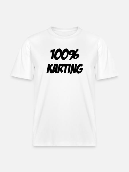 Karting / Kart / Go-Kart / Sport / Driver -  RELAXED FIT Unisex Organic T-Shirt - white
