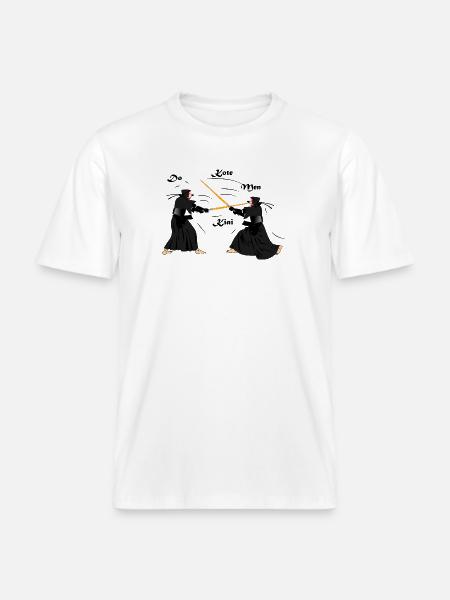 kendo -  RELAXED FIT Unisex Organic T-Shirt - white