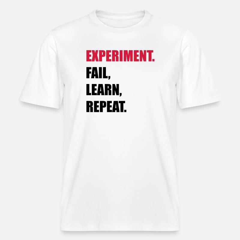science - T-shirt unisexe RELAXED FIT en coton bio - blanc