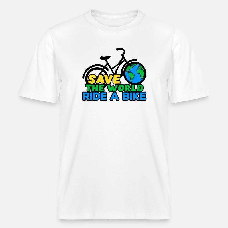 Umwelt Mutter Erde Statement Umweltschutz -  RELAXED FIT Unisex Organic T-Shirt - Weiß