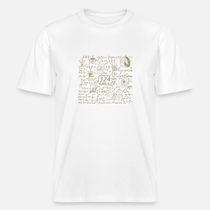 18th Birthday Math Math Student Mathefan -  RELAXED FIT Unisex Organic T-Shirt - white