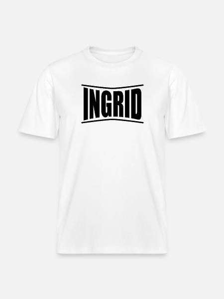 t-shirt Ingrid t-shirt gift idea - RELAXED FIT Unisex Organic T-Shirt - white