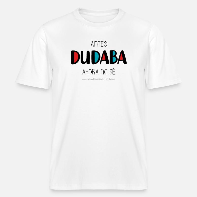 J’avais l’habitude d’hésiter -  T-shirt unisexe RELAXED FIT en coton bio - blanc