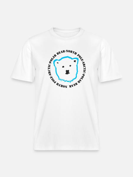 Eisbär 4 - RELAXED FIT Unisex Organic T-Shirt - Weiß