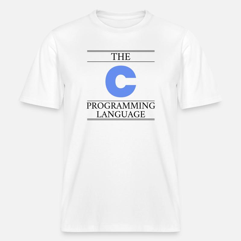 The C Programming Language -  RELAXED FIT Unisex Organic T-Shirt - white