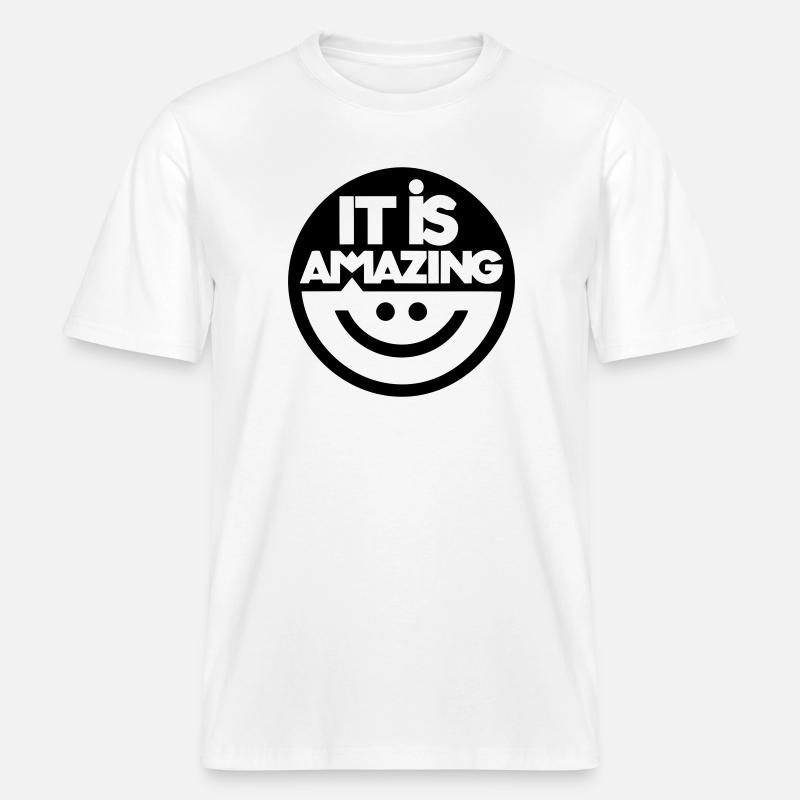 Verblüffend -  RELAXED FIT Unisex Organic T-Shirt - Weiß