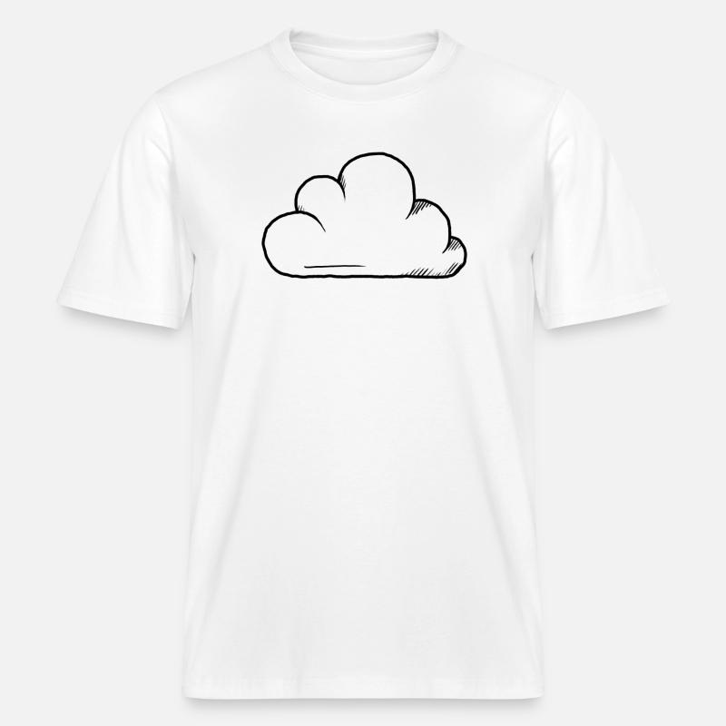 Conception du cloud - T-shirt unisexe RELAXED FIT en coton bio - blanc