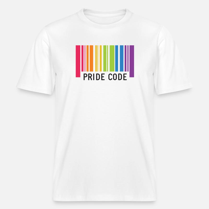 LGBT Pride Monat - Pride Code -  RELAXED FIT Unisex Organic T-Shirt - Weiß