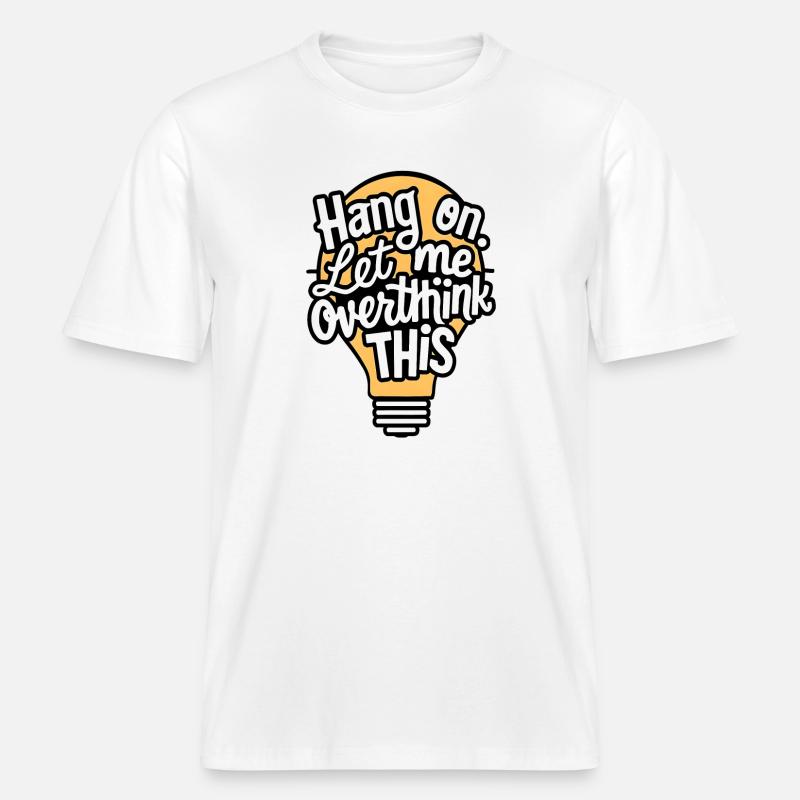 Idée créative : conception de lampe -  T-shirt unisexe RELAXED FIT en coton bio - blanc