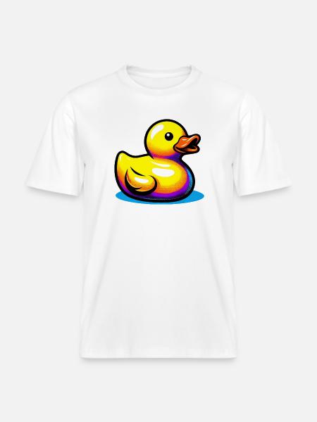 Duckling Duck Duck Duck - RELAXED FIT Unisex Organic T-Shirt - white