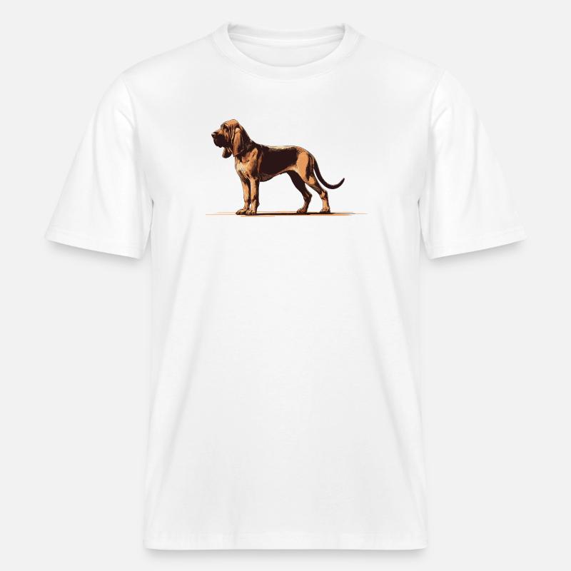 Bluthund -  RELAXED FIT Unisex Organic T-Shirt - Weiß
