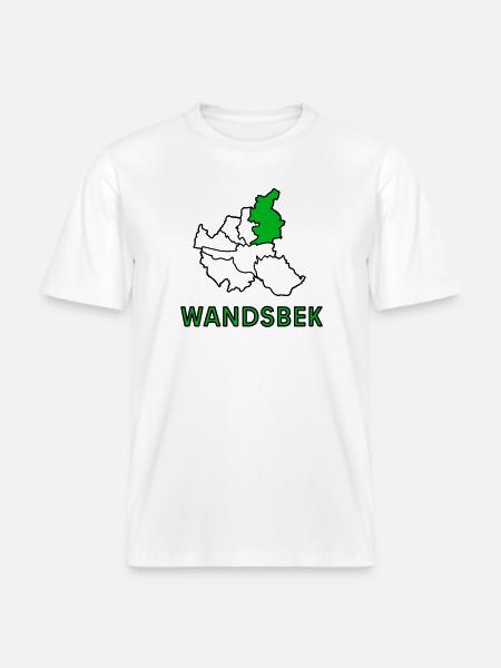 Wandsbek, a district of Hamburg -  RELAXED FIT Unisex Organic T-Shirt - white
