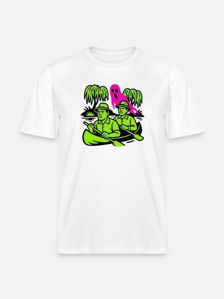 Spuk im Urwald - RELAXED FIT Unisex Organic T-Shirt - Weiß