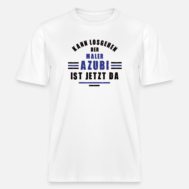 Trainee painter apprenticeship training painter training -  RELAXED FIT Unisex Organic T-Shirt - white