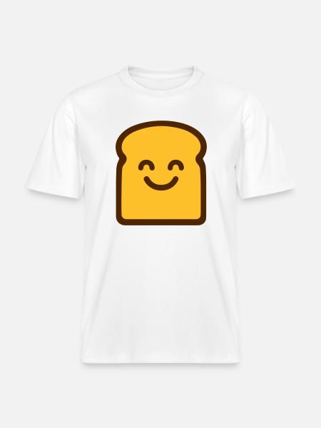 Toast mignon -  T-shirt unisexe RELAXED FIT en coton bio - blanc