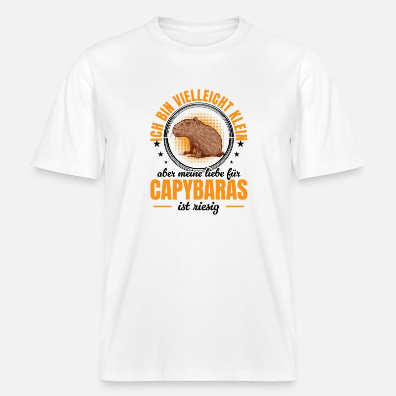 Le capybara géant de Capybara -  T-shirt unisexe RELAXED FIT en coton bio - blanc