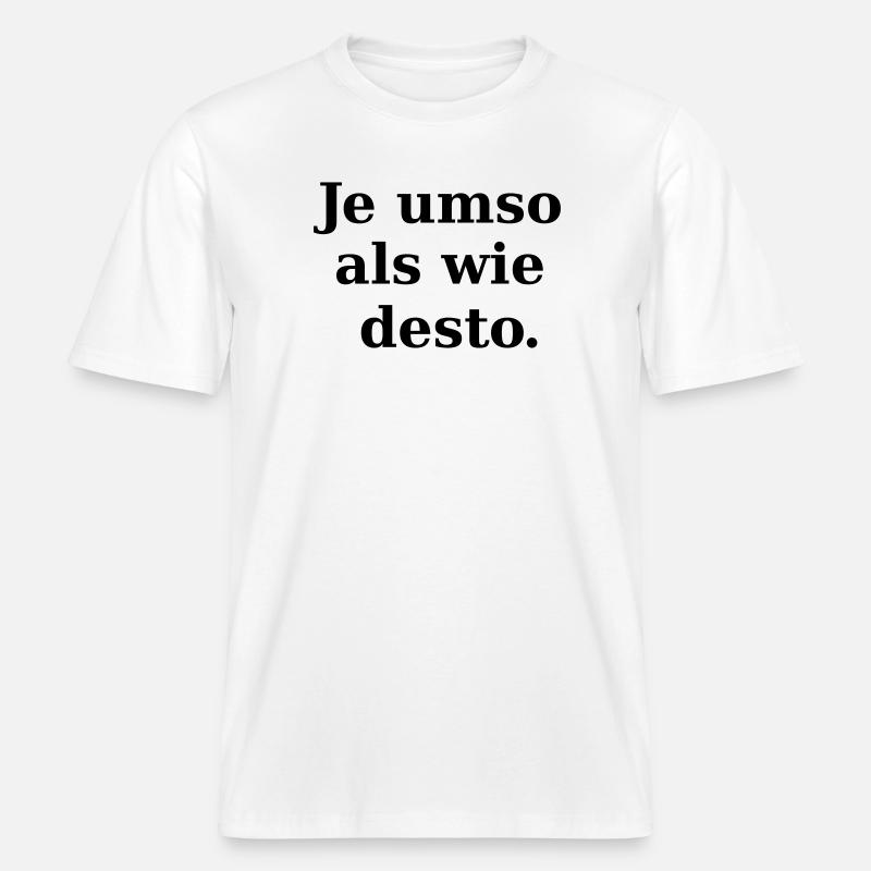 Pas de comparaison -  T-shirt unisexe RELAXED FIT en coton bio - blanc