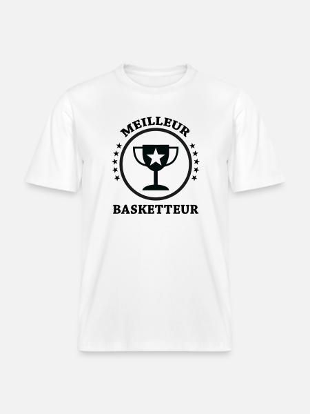 Best Basketball Player -  RELAXED FIT Unisex Organic T-Shirt - white