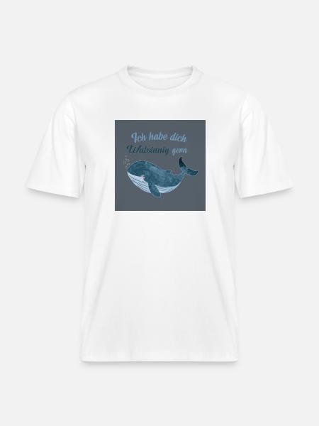 Affiche I Love You Walsinnig - T-shirt unisexe RELAXED FIT en coton bio - blanc