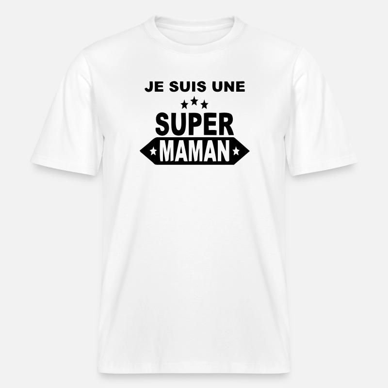 Ich bin eine großartige Mutter -  RELAXED FIT Unisex Organic T-Shirt - Weiß