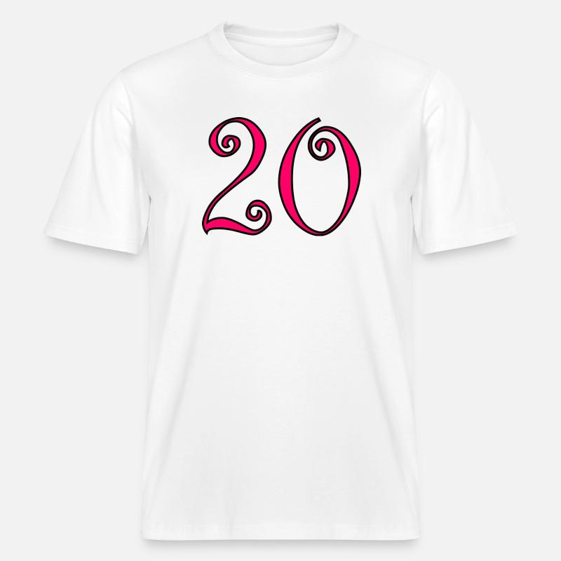 Farbe2-460_text234-2-50-5-4-8-6-8-7-3-0-6-3-3 -  RELAXED FIT Unisex Organic T-Shirt - Weiß